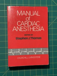 Image of Manual of cardiac anesthesia